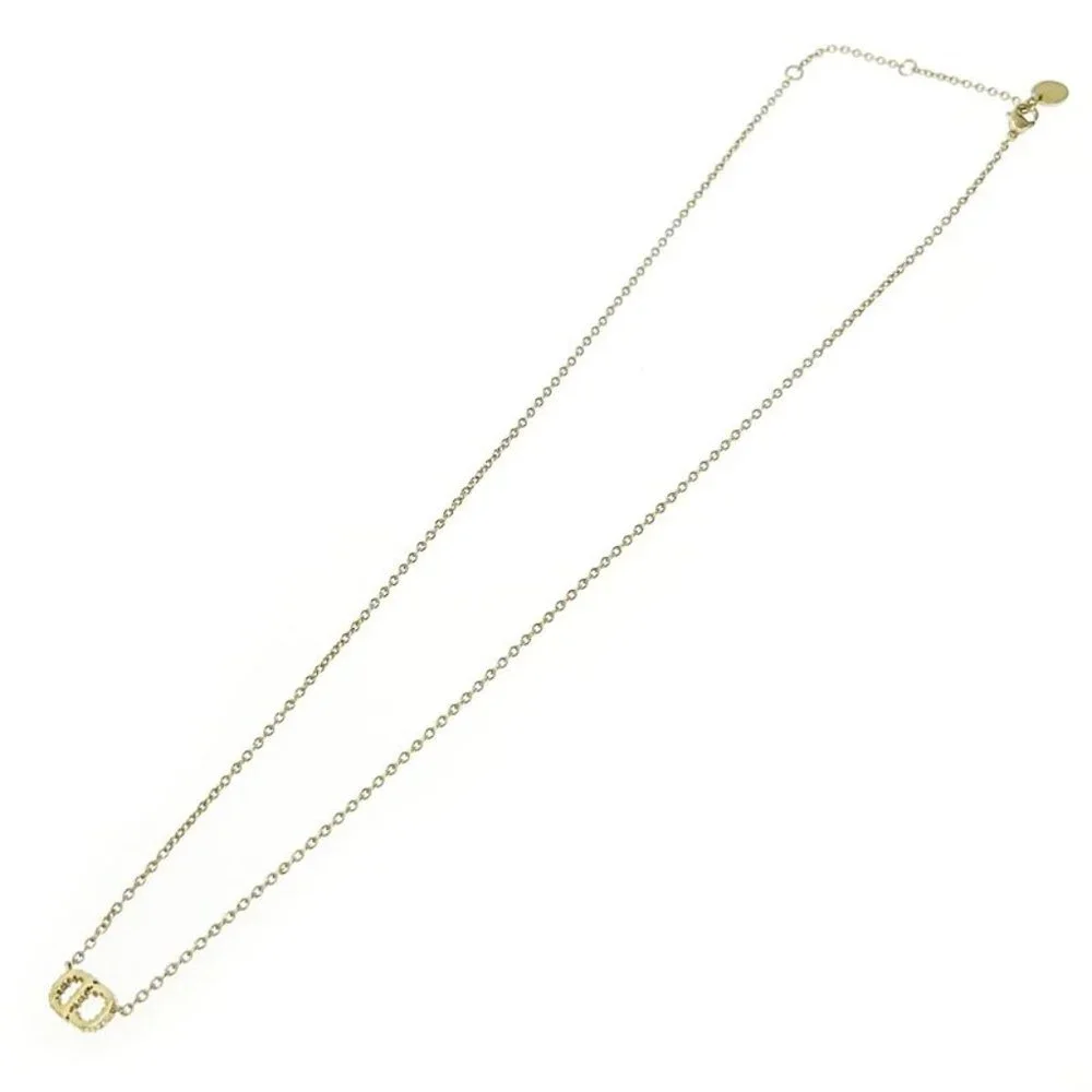 Christian Dior GP Crystal Clair D Lune Necklace Gold Necklace - Picture 3 of 7